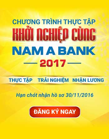 Khởi nghiệp cùng Nam A Bank 2017