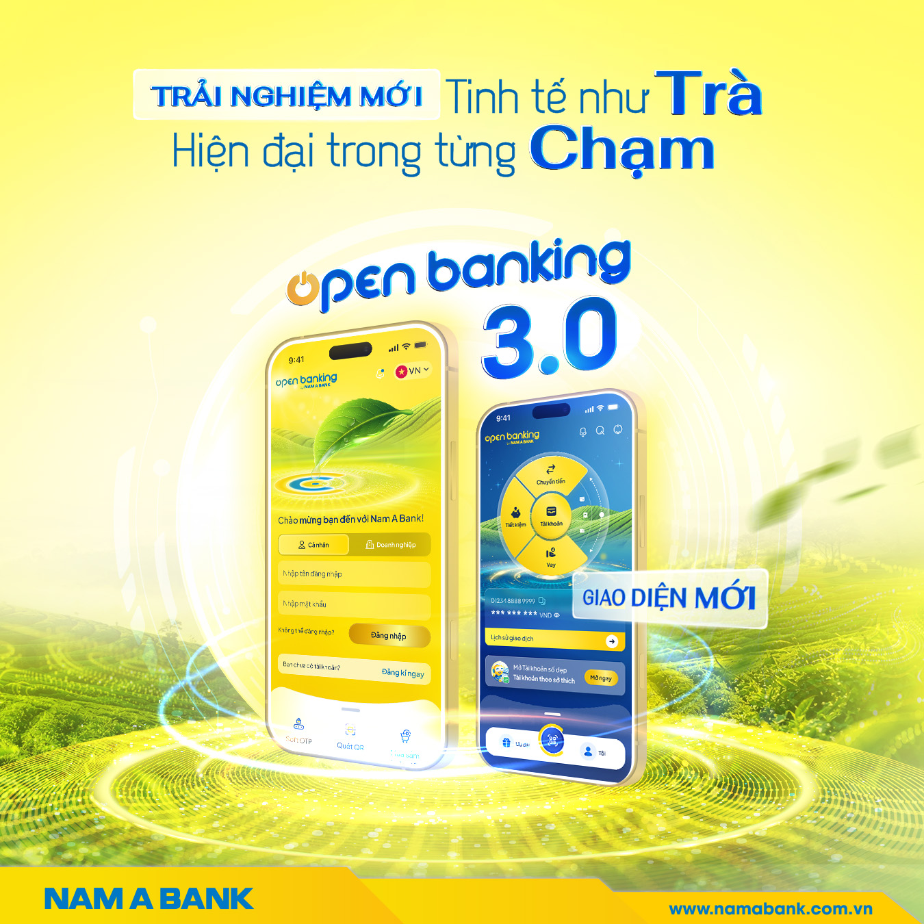 NAM A BANK CHÍNH THỨC RA MẮT PHIÊN BẢN OPEN BANKING 3.0