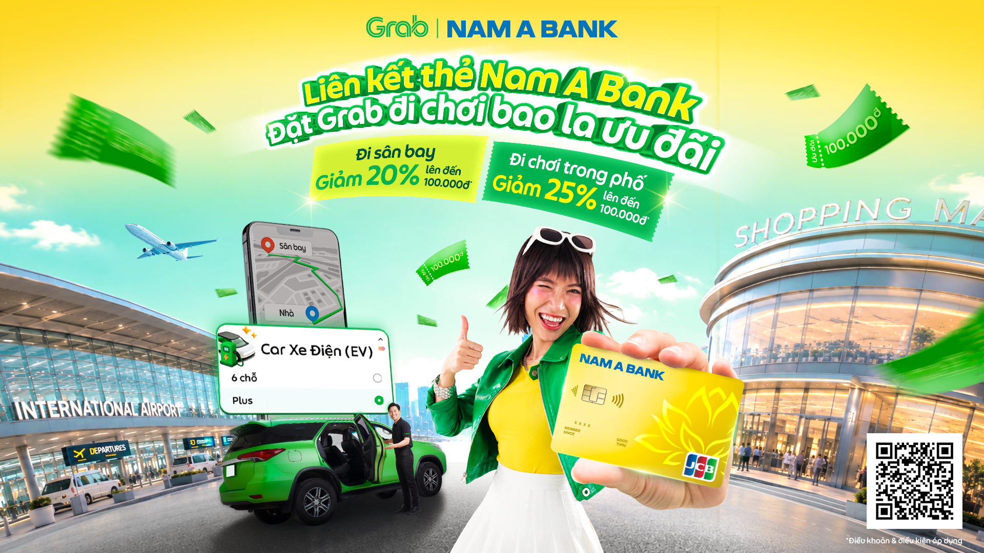 ĐẶT GRAB BAO LA ƯU ĐÃI KHI LIÊN KẾT THẺ NAM A BANK
