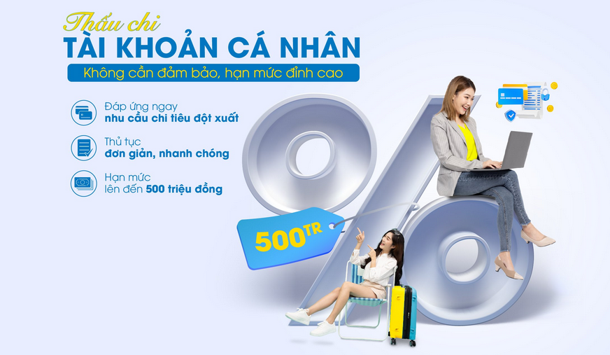 Thấu chi tài khoản cá nhân không tài sản bảo đảm