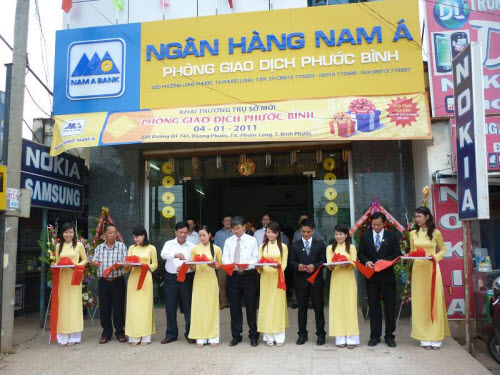 Lễ cắt băng khánh thành trụ sở mới PGD Phước Bình